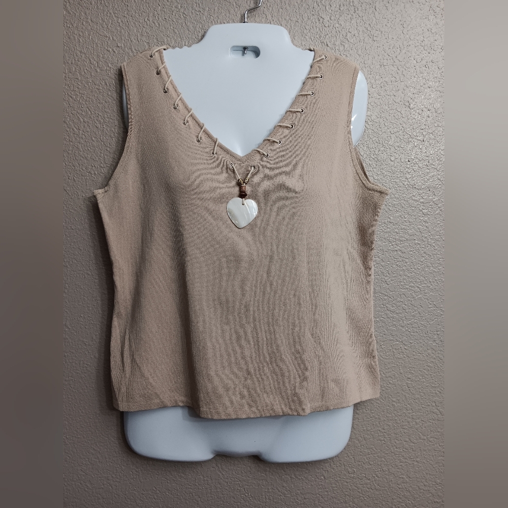 Pink poodle tank top